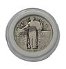 900 Fine Standing Liberty Quarter 1926 Silver Coin (Collectible Coin). Year of Issue: 1926 Image - 1