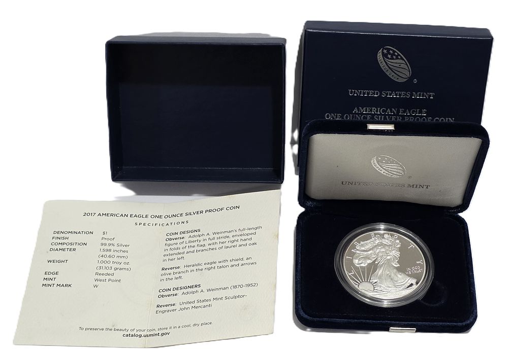 2017 - W Lady Liberty Silver Eagle Pure Silver Coin
(Collector's Item) (Limited Edition)
*Comes 