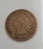 Brown Indian Head Cent Coin 
(Coin Collectors Over 122 Years). Country: USA 
Year: 1902 
Metal: Image - 1