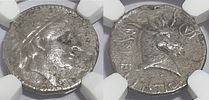 Silver coin Antiochus I Seleucid Empire AR Drachm
in VF condition (antique collection). Currency Image - 1