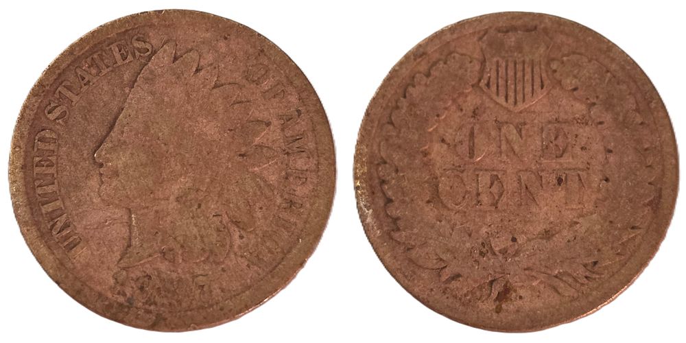 Brown Indian Head Cent Coin 
(Coin Collectors Over 138 Years). Country: USA 
Year: 1887 This 