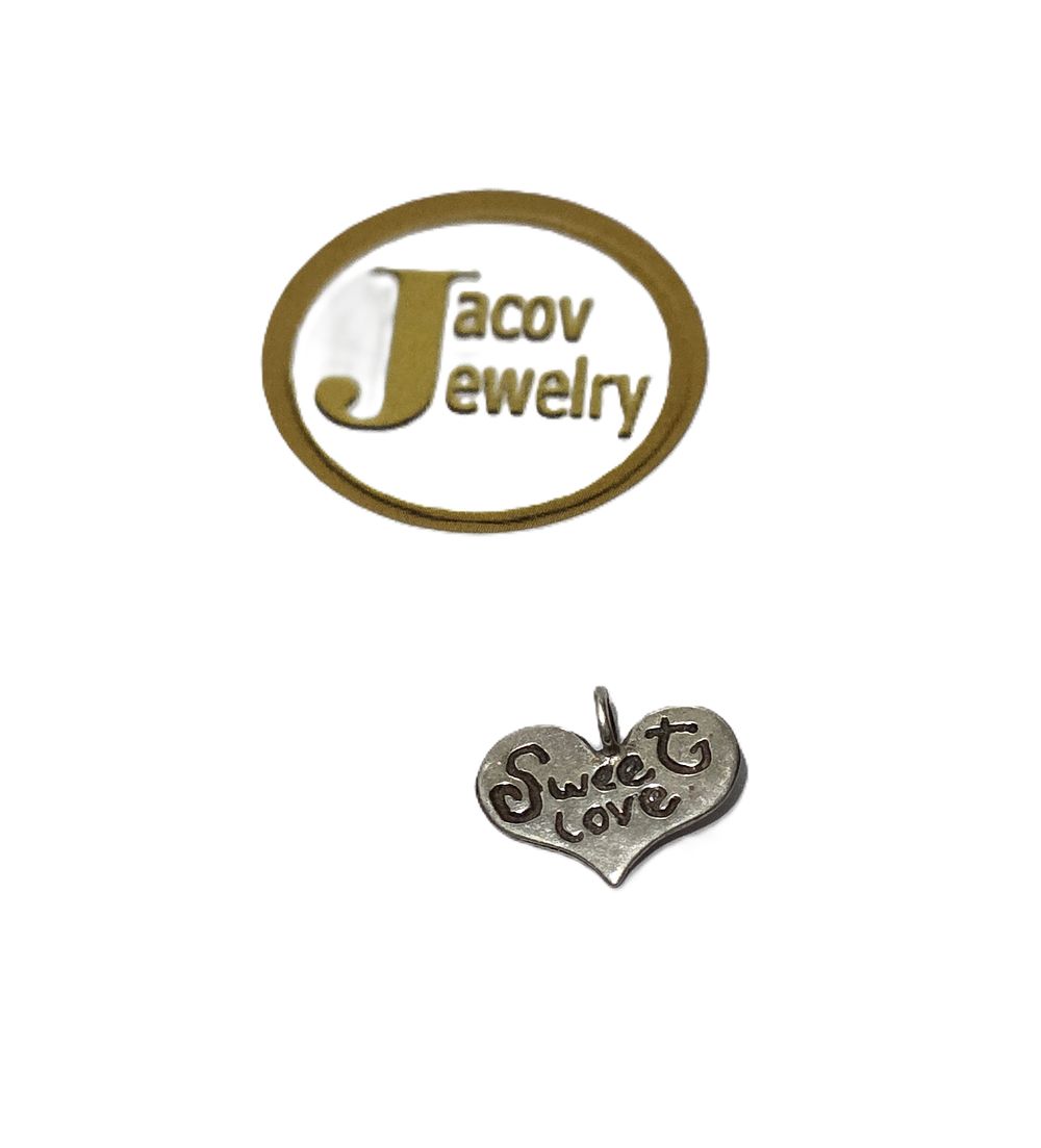 Heart pendant with the inscription Sweet Love, 
925 silver, new.... *Heart with the inscription 
