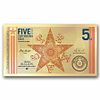 New USA 5 Centigram Texas Longhorn Gold Note.... The note contains 999 pure gold, (24K) Image - 1