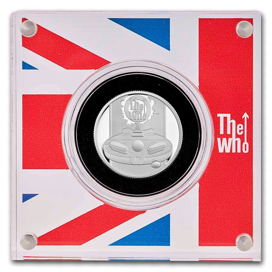 999 Fine Silver Coin Great Britain Music Legends: 
The Who Year 2021 (Collector's Item) 