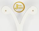A pair of new ball model earrings in 14K yellow gold.... *A pair of special ball earrings with Image - 1