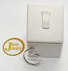 Flexible open ring Pellegrin fish model in a special design 
New 14K white gold.... Gold metal Image - 1