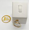 Flexible open ring Pellegrin fish model in a special design 
New 14K yellow gold.... Gold metal Image - 1