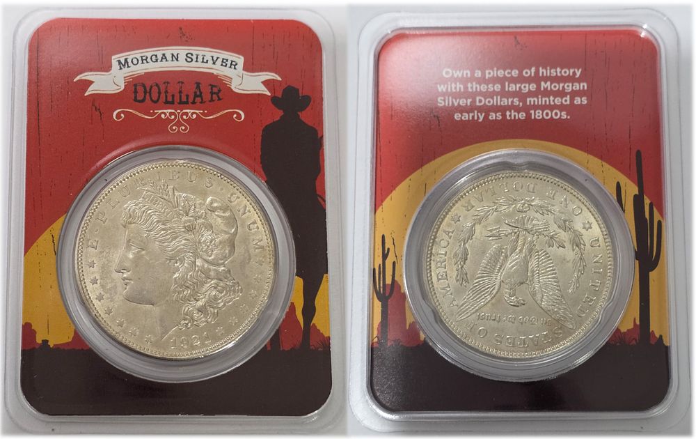 1921 Morgan Dollar (.900 fine silver) in BU (Brilliant Uncirculated) condition. The coin comes 