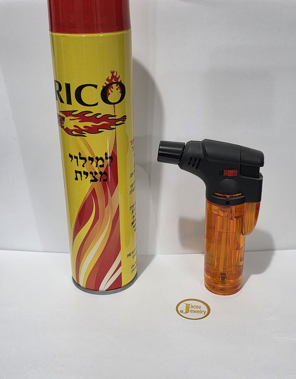 ברנר להלחמות עדינות כולל מיכל גז 300 מ"ל למילוי (בצבע כתום). ברנר מגיע מלא בגז בנוסף מיכל 300 