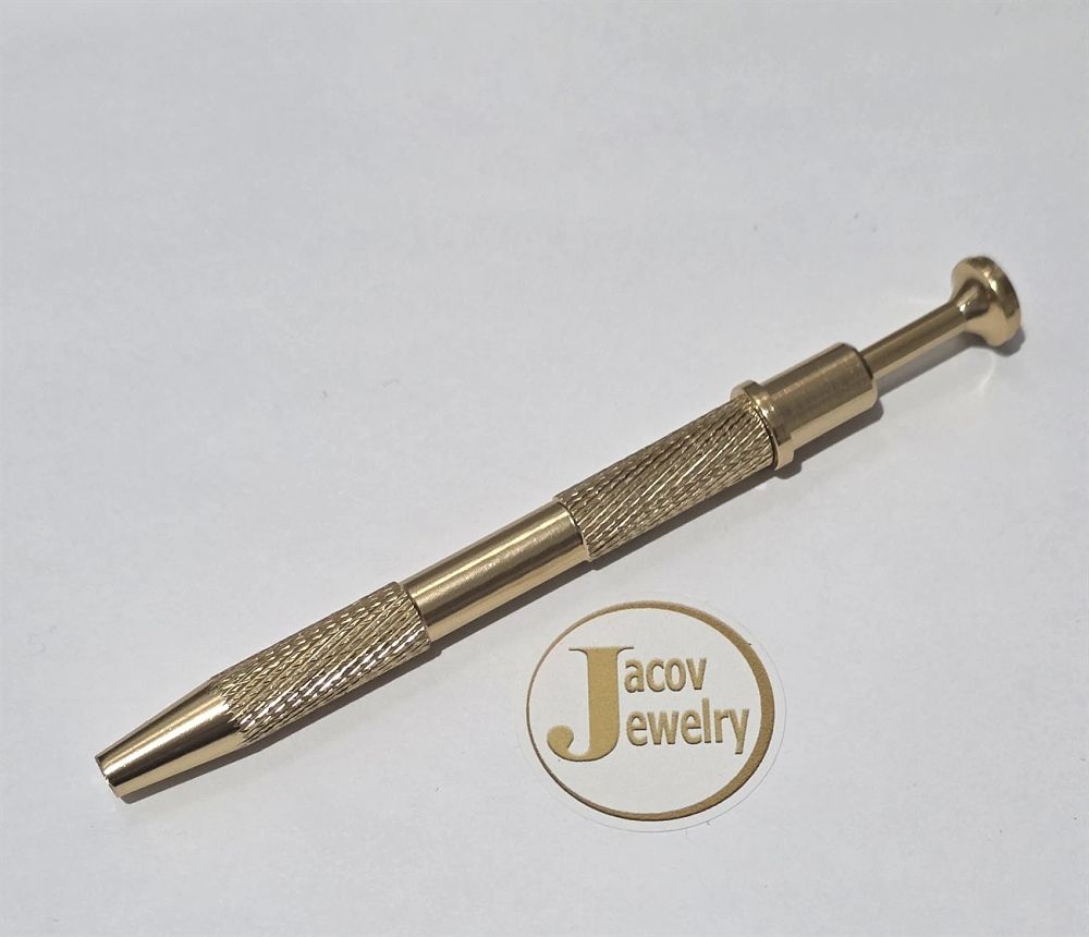 New gold-colored pickup tool for diamonds, gemstones, 
and small parts.... 4-Prong Pickup Tool 