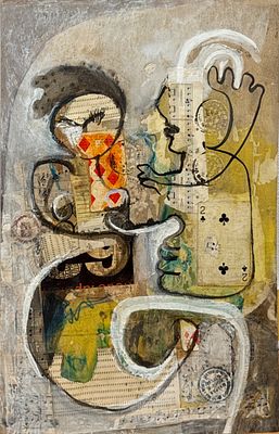 מיכאל דרוקס. ללא כותרת, אסמבלאז מושקע ואיכותי ביותר משנת 1967, מהתקופה הכי חשובה בקריירת האמן 