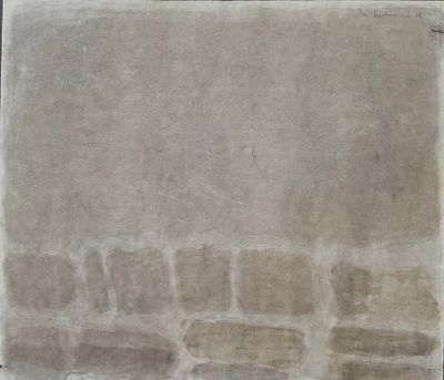 יאן ראווכורגר. ללא כותרת, צבעי מים על נייר, 70x80 ס"מ, חתום ומתוארך 1978, עבודה איכותית של אמן 