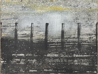 יהודה פרובוכאי. ללא כותרת, שמן על בד, 45x60 ס"מ, חתום ומתוארך 1996, עבודה איכותית, נושאת מדבקה 