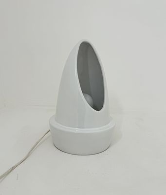 מנורת שולחן\רצפה משנות ה80.70 בעיצוב מודרני עשויה חרס. מנורת רצפה\שולחן משנות ה70 בעיצוב מודרני 