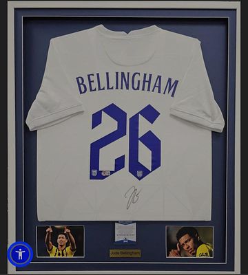 חולצה של Jude Bellingham – חתום בידו ומאושר על ידי Beckett Authentication Services (BAS).
חולצת 