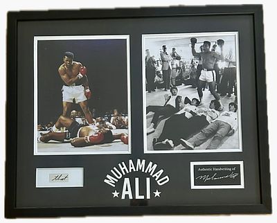 מוחמד עלי (Muhammad Ali) – פריט אספנות נדיר: קטע בכתב ידו המקורי בצירוף תיעוד רשמי. פריט אספנות 