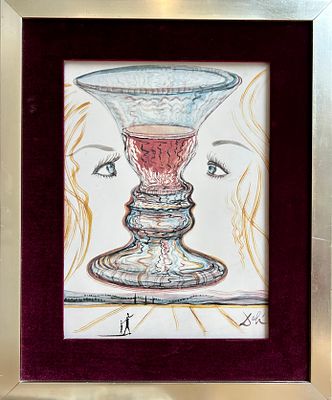 סלבדור דאלי . / Salvador Dal&iacute;, “Fuente de Vida” — אריח פורצלן/קרמיקה דקורטיבי במהדורה 