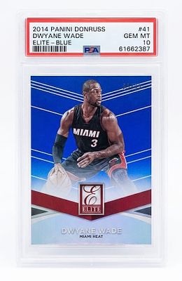 דווין וייד / Dwyane Wade – קלף אספנות מדורג PSA 10 Gem Mint, מסדרת Panini Donruss Elite 2014 