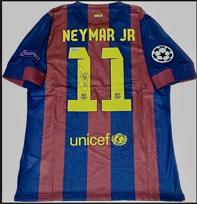 ניימאר ג’וניור / Neymar Jr. – חולצת ברצלונה מספר 11 מעונת 2015/16, חתומה ביד השחקן! מצב חדש 