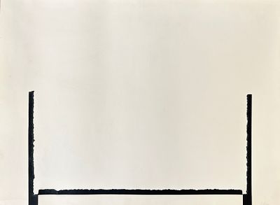 מיכאל גיטלין . ללא כותרת, קולאג׳ על נייר, 52x70 ס״מ, חתום. 
מיכאל גיטלין (נולד ב-1943) הוא פסל 