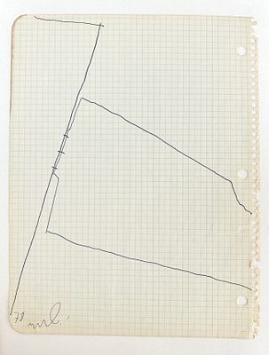 יחיאל שמי . ללא כותרת, עט על נייר, 28x21 ס״מ, חתום ומתוארך 1978. 
יחיאל שמי (Yechiel Shemi 