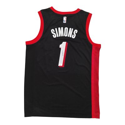 בן סימונס (Ben Simmons) – גופיית NBA מקורית של Portland Trail Blazers, חתומה ביד השחקן! מצב 