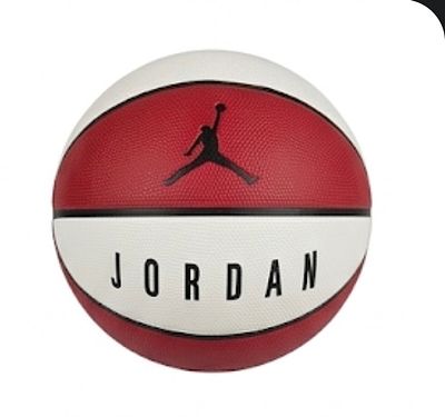 כדור כדורסל Jordan מקורי, מצב חדש. 
כדור כדורסל ממותג Jordan בעיצוב האייקוני בצבעי אדום, לבן 