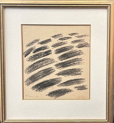 אלימה ריטה. ללא כותרת, פסטל על נייר, 26x23 ס״מ, חתום ומתוארך 1970. 
אלימה ריטה, ישראלית 