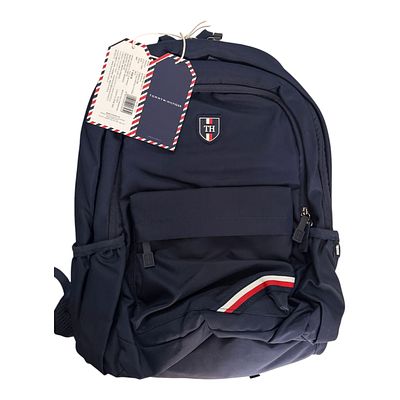 תיק גב Tommy Hilfiger, דגם TH/MONROELP01, מצב חדש עם תגיות יצרן מקוריות. צבע כחול כהה, מידות 