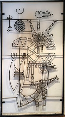 נפתלי בזם (מיוחס), שיבת ציון, כנראה 1963. שיבת ציון 
תבליט ברזל מולחם, 200&times;109 ס״מ. עבודה 