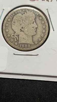 1908 Barber Quarter