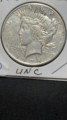 1928 S Peace Dollar- Unc