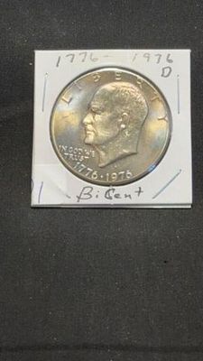 1776-1976 D Bicentennial Ike Dollar