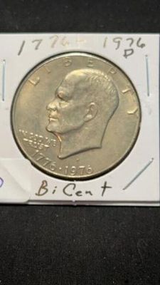 1776-1976 D Bicentennial Ike Dollar