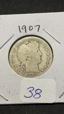 1907 Barber Quarter