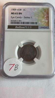 1909 Vdb One Cent Ms65 Bn