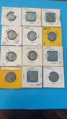 12 1939 S Nickels