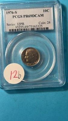 1976s Pcgs Pr69dcam 10 Cent