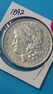 1892 Morgan Silver Dollar