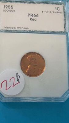 1955 Pr66 Red One Cent