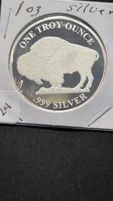 1oz Buffalo Silver Round .999 Silver
