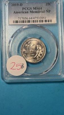 2019 D Ms64 American Memorial Quarter