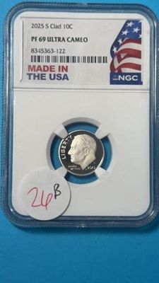 2025s Clad Dime Pf69 Ultra Cameo