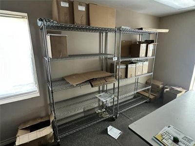 4 Metal Garage/storage Shelving. Located In Lubbock, Tx