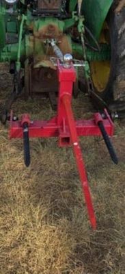 3 Pt Hay Spear W/ Trailer Ball And Receiver Hitch. Located In Shallowater, Tx