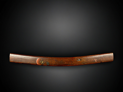 Bokuto / Бокуто Хурма и оса. Япония, начало XIX века, Эдо период 
Дерево; резьба, лаки 
Длина: 