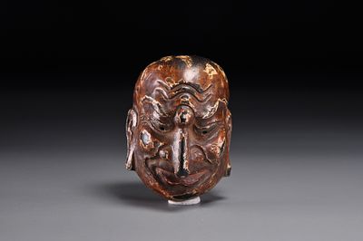 Netsuke / Нэцкэ Маска Гигаку Чидо. Япония, Нара, конец XIX - начало XX века, Мейдзи период. 