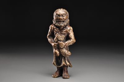Netsuke / Нэцкэ Рыбак. Япония, Осака, XVIII век, Эдо период. 
Дерево; резьба, окрашивание 