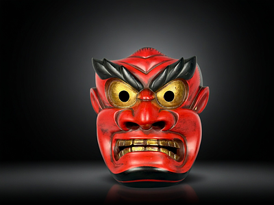 Интерьерная маска Ура. Япония, XX век 
Материал: дерево, окрашивание. 
Состояние: отличное 