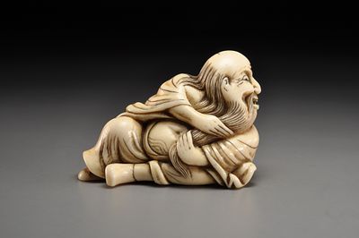 Netsuke/ Нэцкэ Китайский мудрец. Япония, период Эдо, школа Мицухару, первая половина XIX века 